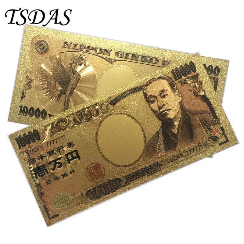 Японии банкноты 10 шт./лот нормальный золото банкноты 10000 иен для дома Аксессуары - Цвет: Светло-зеленый