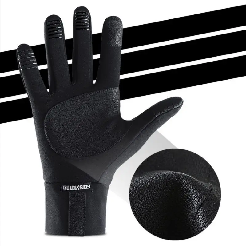 Сенсорный экран ветронепроницаемая Водонепроницаемая теплая дышащая полный палец антискользящие перчатки Велоспорт Лыжный спорт уличные зимние перчатки