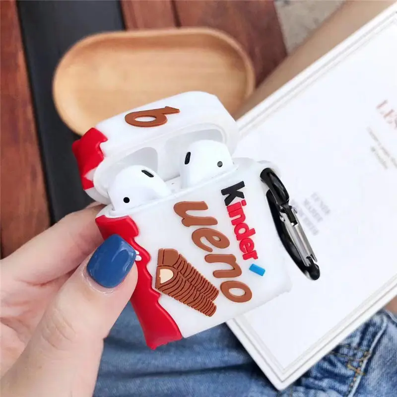 Kinder Fun Chocolate чехол для наушников s для Airpods чехол силиконовый чехол Беспроводная Bluetooth гарнитура чехол s Airpods 1 3 Коробка Чехол