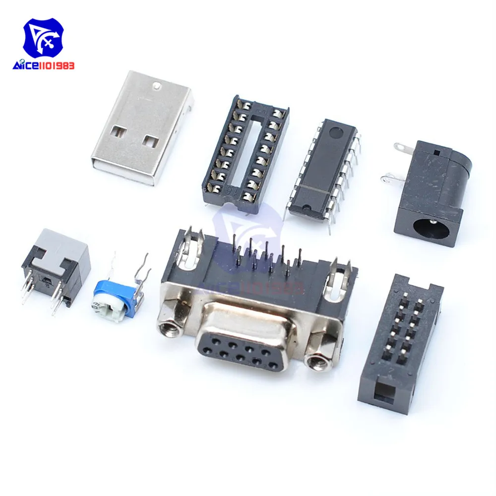 diymore C51 AVR MCU Development Board DIY Kit Learning Board Components Self-recovery Fuse 51 Series Microcontroller ATmega16 diymore C51 AVR MCU Development Board DIY Kit Learning Board Components Self-recovery Fuse 51 Series Microcontroller ATmega16