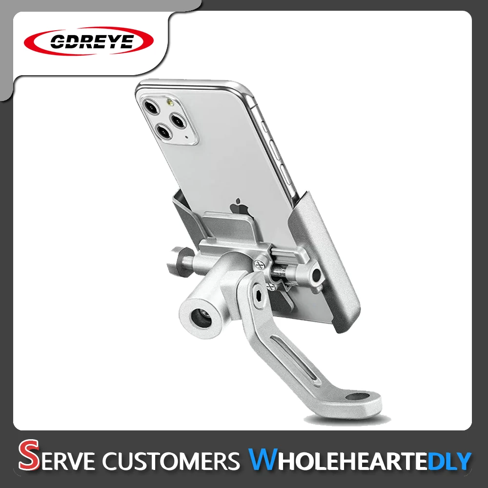 Metal Motorcycle Rearview Mirror | Metal Cell Phone Holder
