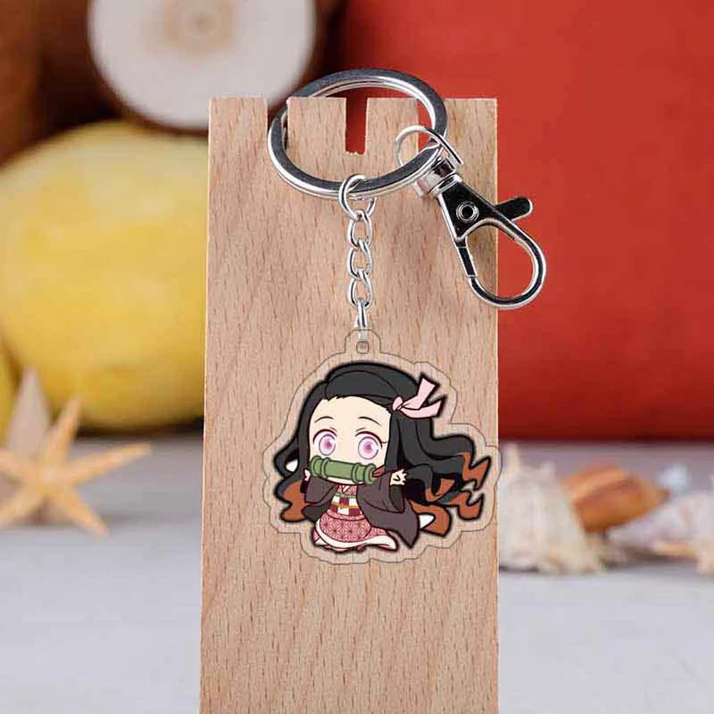 Аниме Demon Slayer: Kimetsu no Yaiba Kamado Tanjirou Брелоки для ключей акриловые