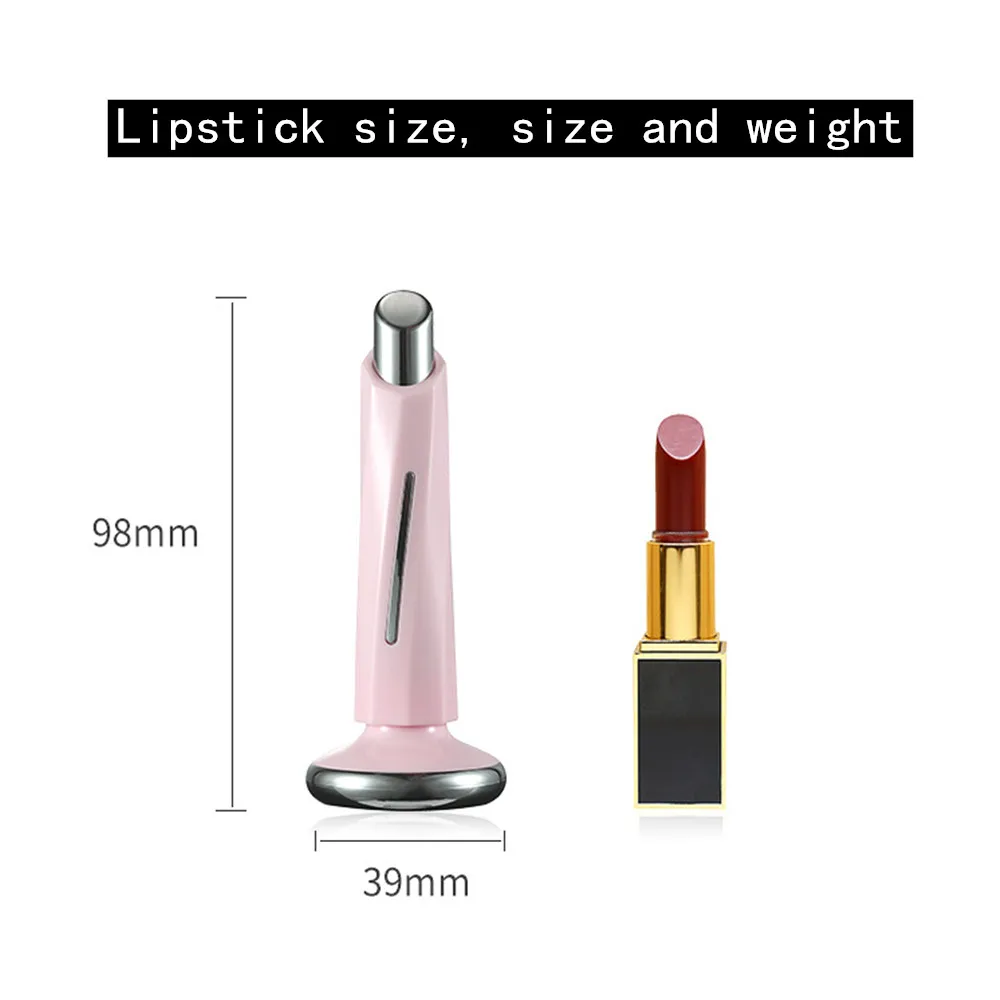 Portable 1Pc Electric Eye Skin Massage Device Facial Vibration Dark Circle Magic Stick Anti Bag Pouch 2