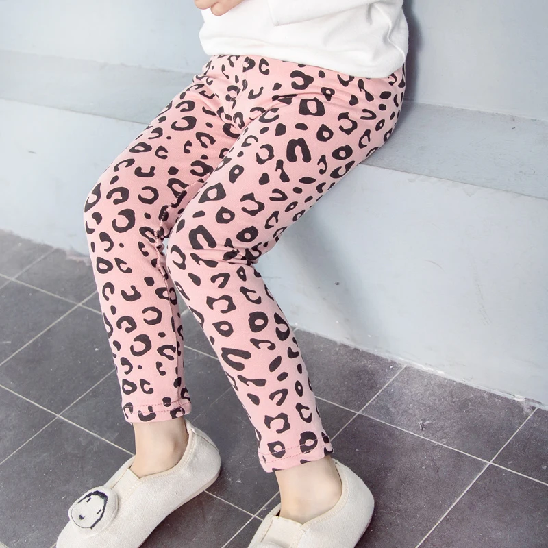 baby leopard print tights