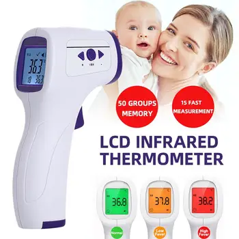 

Fast Shipping Baby/Adult Digital Termometer Infrared Forehead Body Thermometer Guns Non-contact Temperature Measurement Device