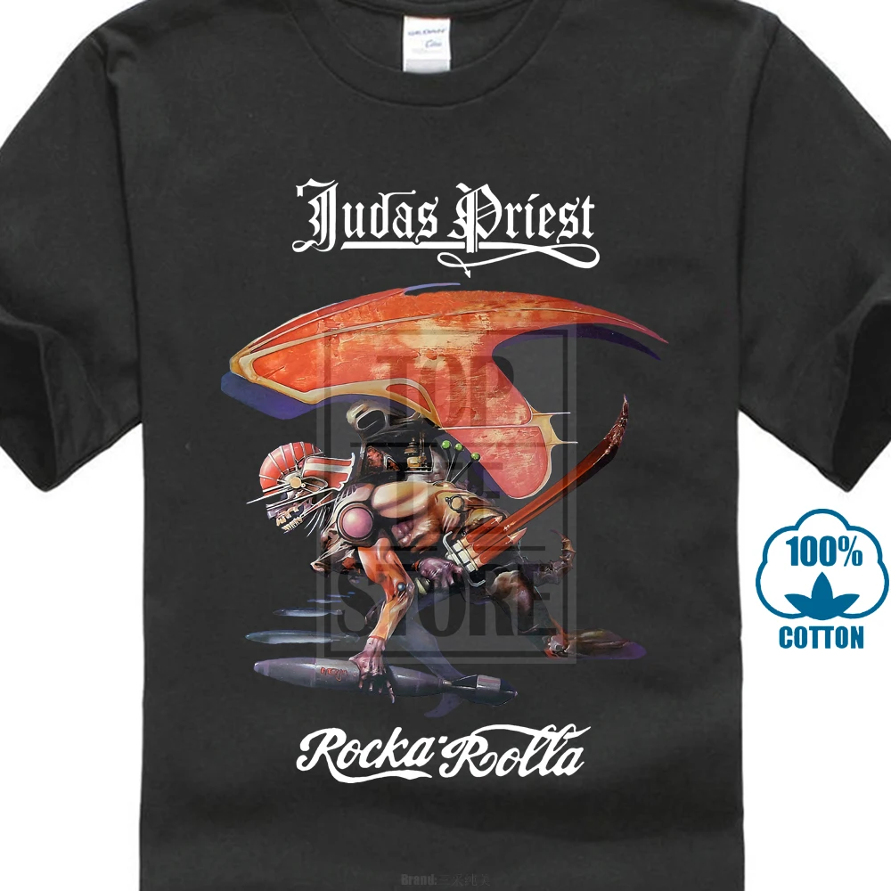 Футболка с голубым постером Judas Tulip Rocka Rolla все размеры S 5Xl|Футболки| |