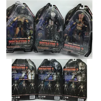 

In Stock18cm Predator 2 Stalker Guardian Snake Figures collapsed spear accessory Action Figures Collectable Model Toy Gifts Doll