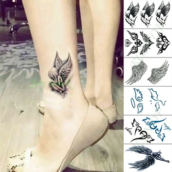 Waterproof Temporary Tattoo Sticker Angel Wing Heart Fake Tatto Hand Arm Foot Flash Tatoo For Kid Girl Men Women Buy At The Price Of 1 29 In Aliexpress Com Imall Com