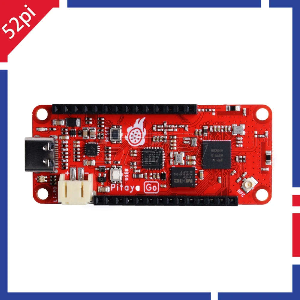 

52Pi Pitaya Go nRF52840 IoT Micro Dev Kit IEEE 802,11 b/g/n WiFi / Bluetooth 5 / Thread / Zigbee
