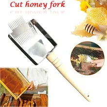 Stainless Steel Scraper Double Needle Honey Fork Bee Hive Uncapping Comb Multifunctional Adjustable Shovel Practical Accessories