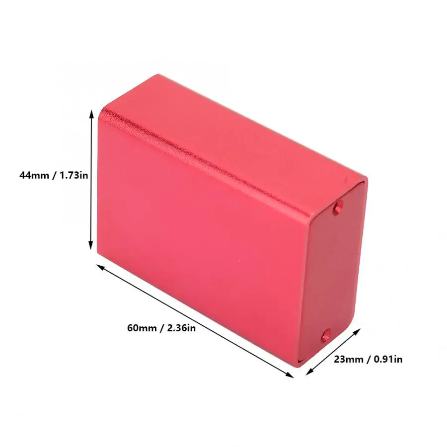 Junction Box Housing Electronic Project Enclosure Case Aluminum Cooling Box Circuit Board Instrument Red 23*44*60mm electronic enclosure case,electrical junction box,electrical box