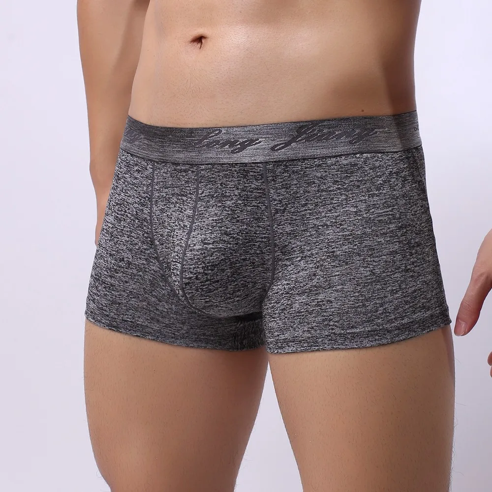 Brand Underwear Men Boxer Boxershorts Soft solid Comfortable Underpants