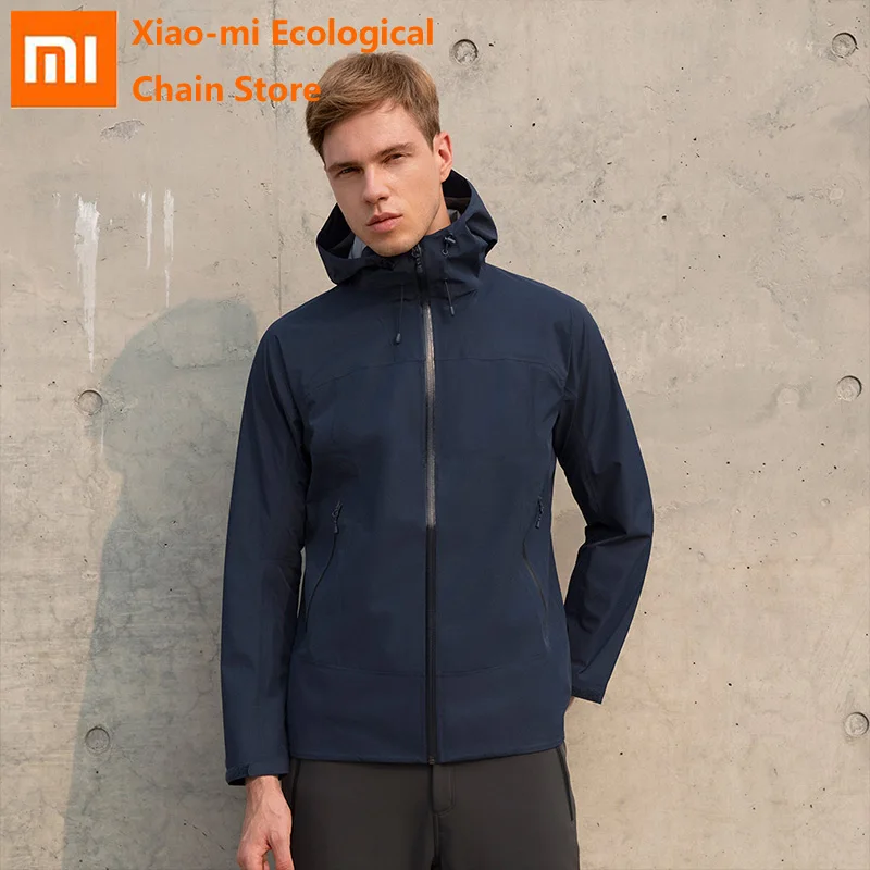 Xiaomi AMAZFIT мужская теплая куртка водонепроницаемая ветрозащитная зимняя легкая с капюшоном на молнии модная мужская уличная простая спортивная куртка