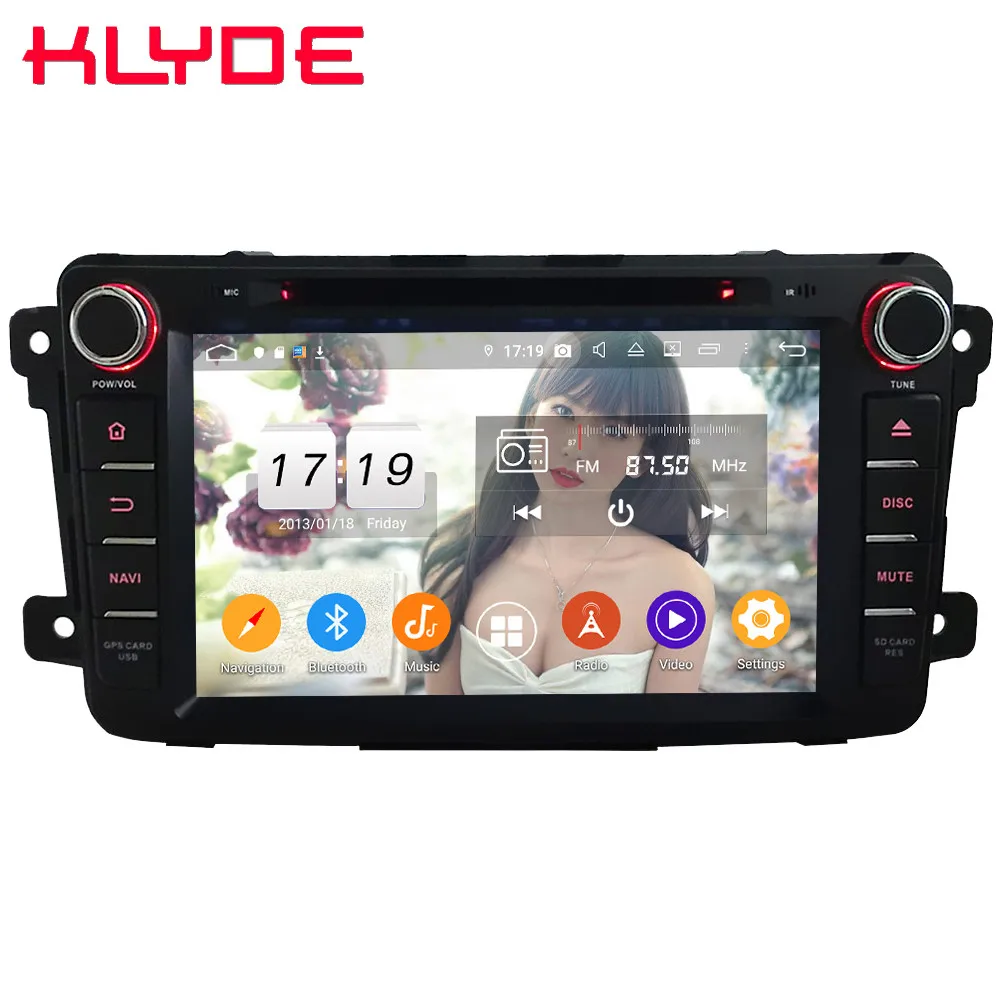 Klyde ips 4G wifi Android 9,0 Восьмиядерный 4 Гб ОЗУ 64 Гб ПЗУ DSP BT автомобильный DVD мультимедийный плеер Радио стерео для Mazda CX-9 2007