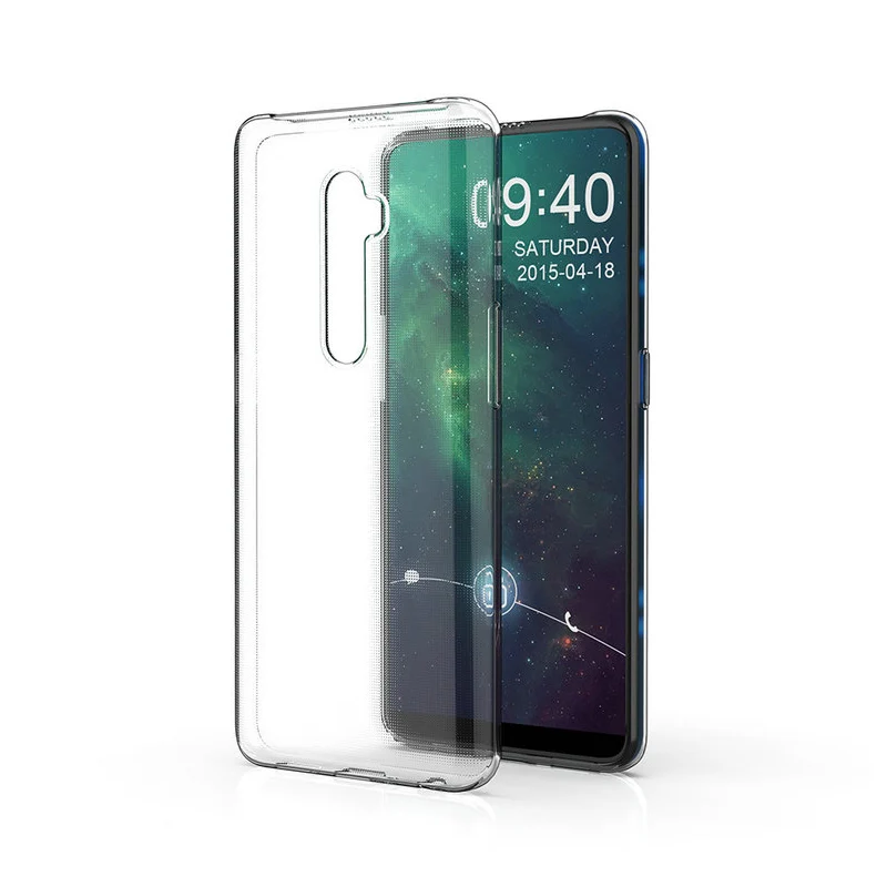 OPPO Reno 2 Z F 2Z 2F Coque Funda Reno2 Pro 용 심플 소프트 클리어 폰 케이스 커버, 투명 실리콘 얇은 친구 커플 TPU