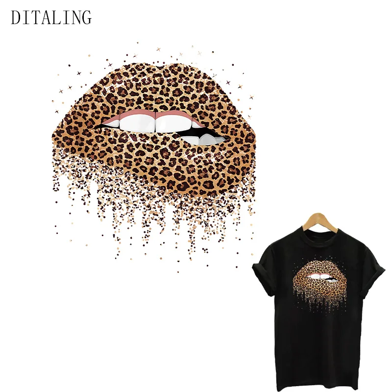 Термонаклейка на одежду с леопардовым принтом стирающаяся нашивка для футболки |