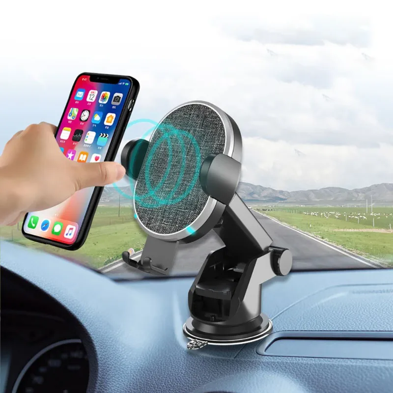 

EDAL Convenient 10W/7.5W Car Wireless Charger Phone Stand Suction Wireless Charging Pad Car Mount For samsung huawei xiaomi