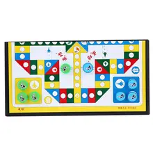 Мини магнитные складные Летающие шахматы Людо Портативный Кемпинг путешествия настольная игра набор 72XC