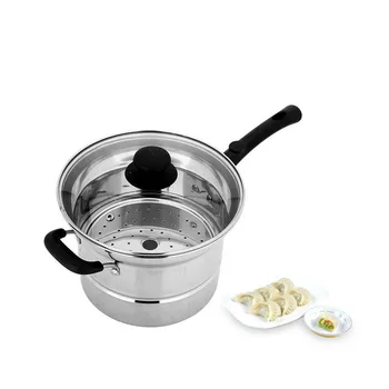 

Stainless Steel Multi-function Fryer Thickening Noodle Pot Soup Pot Household Steamer Milk Pot Boiling Pot Induction Cooker
