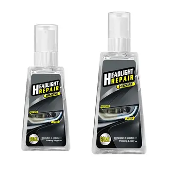 

Full kit/set Parts Retreading Agent Car Headlight Lens Restoration System Repair Kit Plastic Light Polishing Maintenance Cleaner