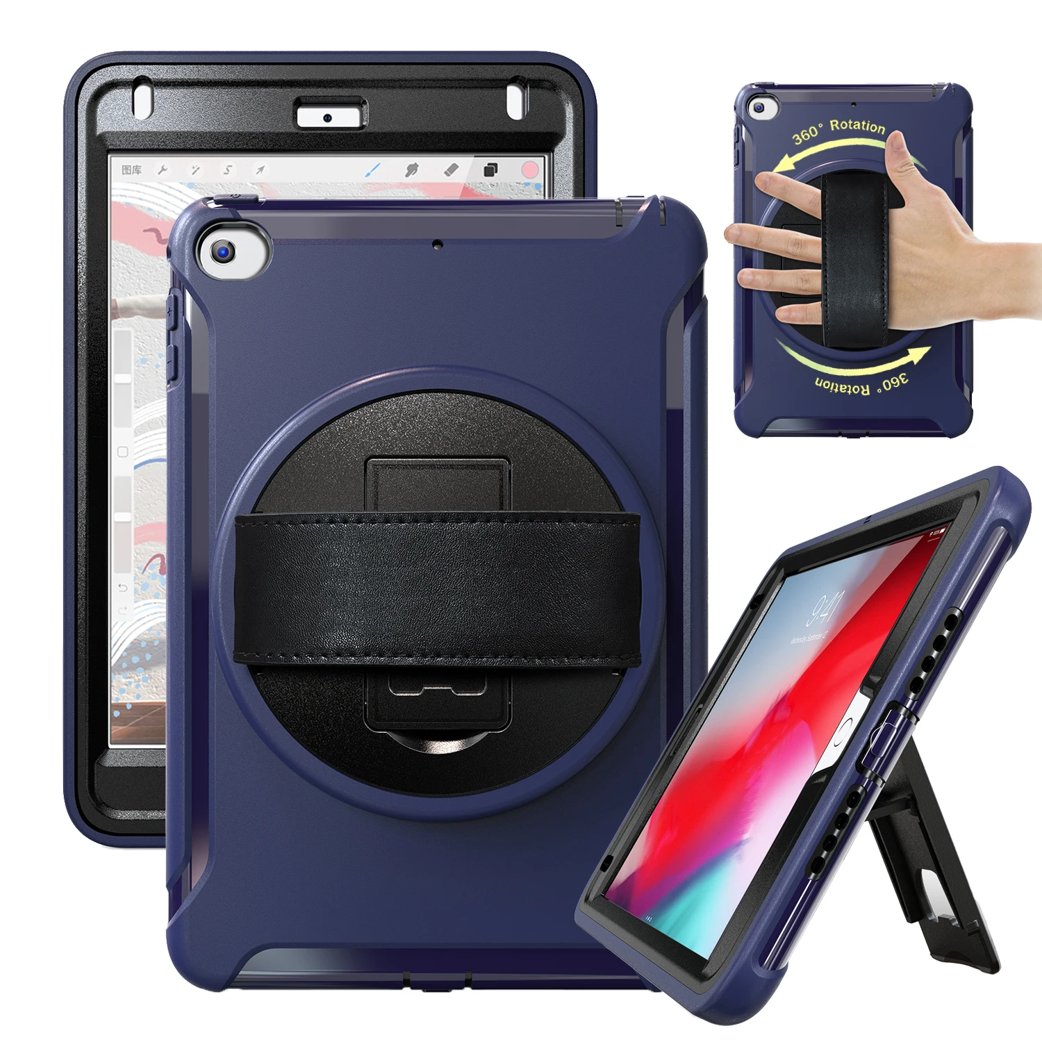 Case For iPad mini 5 2019 4 7.9&quot Tablet Heavy Duty Kids Skin Safe Shockproof PC kickstand Full Protector Cover | Компьютеры и офис