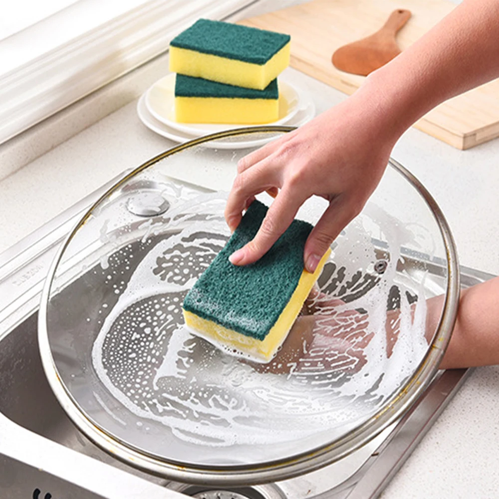 Heavy-Duty-Reinigungspads für Küchen Badezimmer Multi-Use Peahop 20PCS Heavy-Duty-Peeling-Schwamm Nicht kratzende Reinigungsschwämme Autos 