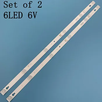 

2Pieces/lot 6LED(6V) 560mm LED Backlight Strip for L32P1A 4C-LB3206-HR03J HR01J 32D2900 32HR330M06A5 V5 100%NEW