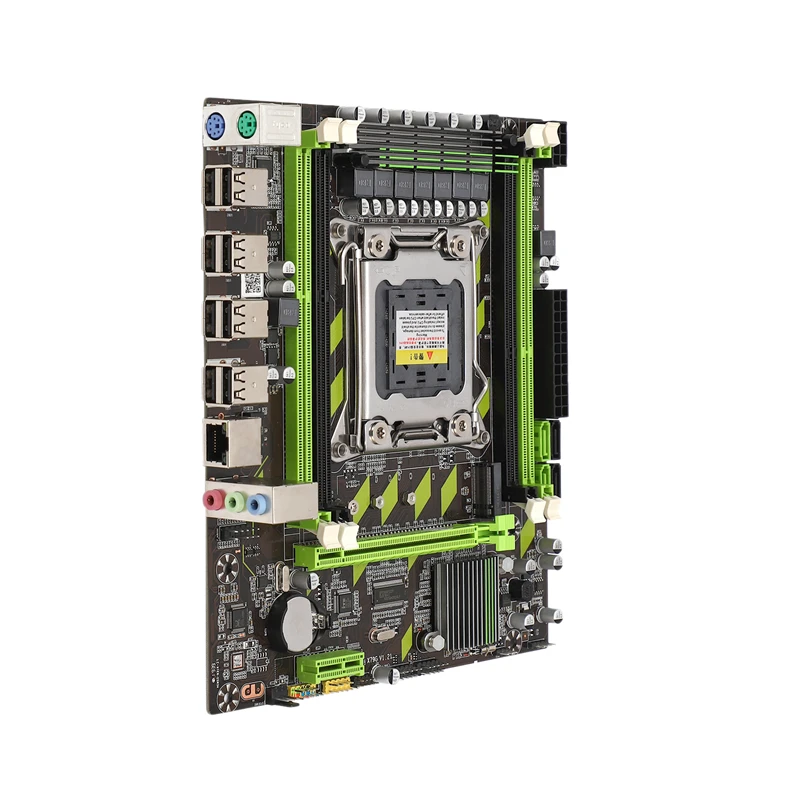 Материнская плата PPYY NEW X79 Lga 2011 4xDdr3 двухканальный 64 Гб памяти Sata 3 0 Pci E 8Usb для