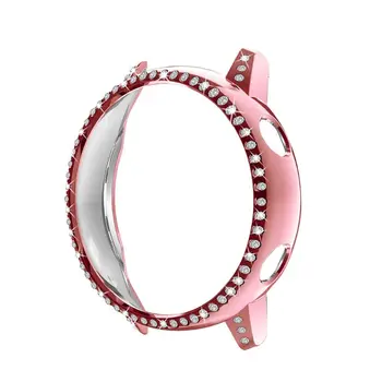 

Anti-fall Diamond PC Screen Protector Case Shock-Proof Protective Cover Bumper Shell for samsung Watch Active Accessories