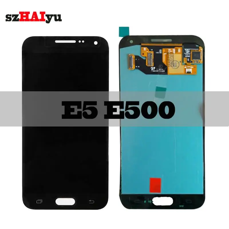 SZHAIYU сенсорный экран дигитайзер для samsung Galaxy E5 E500 E500H E500FN E500F E500M супер AMOLED ЖК-дисплей 1280x720 5,0''