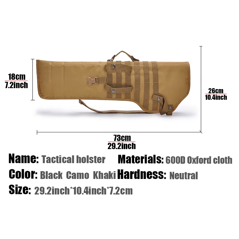 Günstig 3 farbe Tactical Rifle Shotgun Scheide Holster Military Armee Gun Taschen Assault Lange Pistole Messer Jagd Tasche Armee Tasche Fall