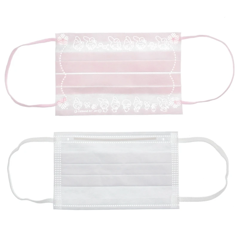 

10Pcs/Pack Child Face Mask Disposable Dust-proof Mask Facial Protective Cover Masks Pink/ White Random Color
