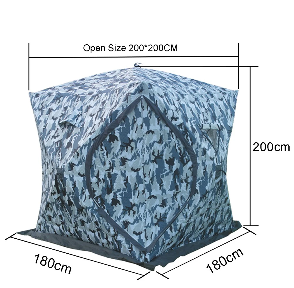 Открытый зимний ледяной рыболовный тент автоматическое открытие большой Рыболовный тент хлопок теплый тент для зимней рыбалки Тент Открытый Тент