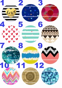 

Handmade Colorful picture Round Glass Cabochons Refrigerator magnet for Necklace Decoration and Phone Chain Accessaries78