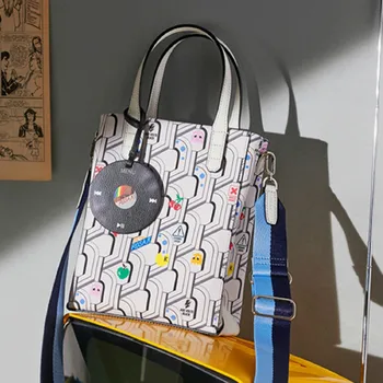 

New Simplicity Large-capacity Women's Purses and Handbags Genuine Leather Dog Tooth Bag Messenger Female Bag Channels Handbags