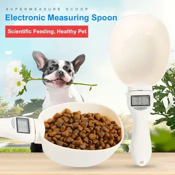 

Portable Scale Cup Popular Measuring Scoop 1PC For Dog Feeding Bowl Scale Spoon Pet Food For Kitchen Cat With Led Display