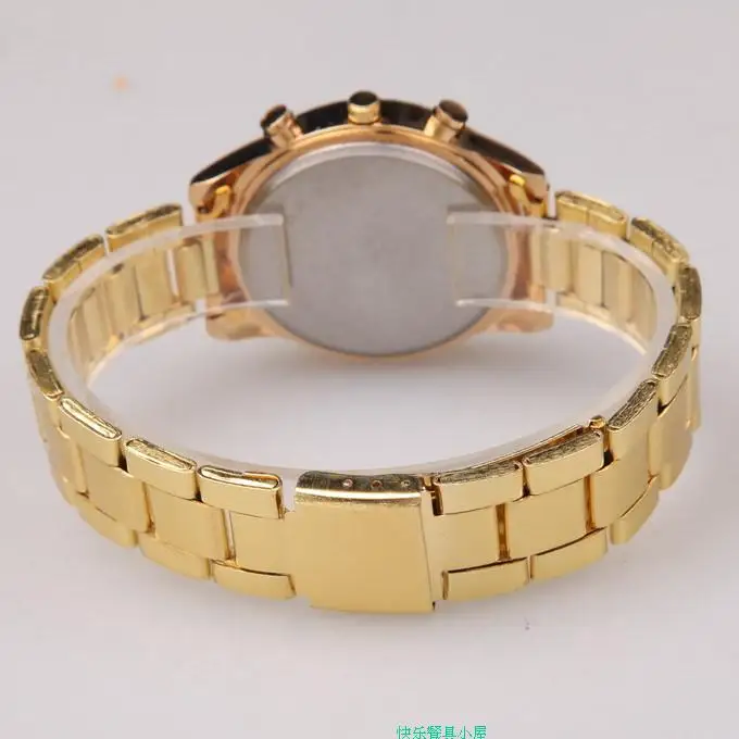 2019 New Fashion Chronograph Plated Classic Geneva Quartz Ladies Watch Women Crystals Wristwatches Relogio Feminino Gift clock