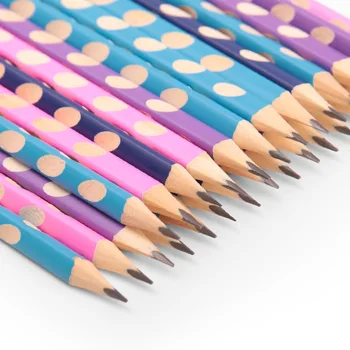 

4Pcs Creative Hole Pencil HB Kawaii Wooden Lead Pencils For Kid Gifts School Office Supplies Novelty Stationery Correction Tools