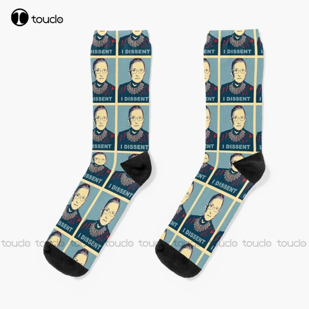 

Notorious Rbg I Dissent Socks Cotton Socks Christmas New Year Thanksgiving Day Gift Unisex Adult Teen Youth Socks Custom