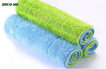 

25*42cm Double-sided super absorbent Fiber Mop Head kitchen Floor cleaning cloth Flat Mop replacement cloth Home cleaning tools