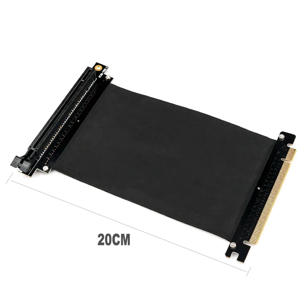 Placa Riser de Cabo Flexível Pci Express Pci-e3.0 16x Alta Velocidade Porta de Extensão Adaptador Gráficos Placa de Vídeo Estender Cabo para Chassis - Imagem 3