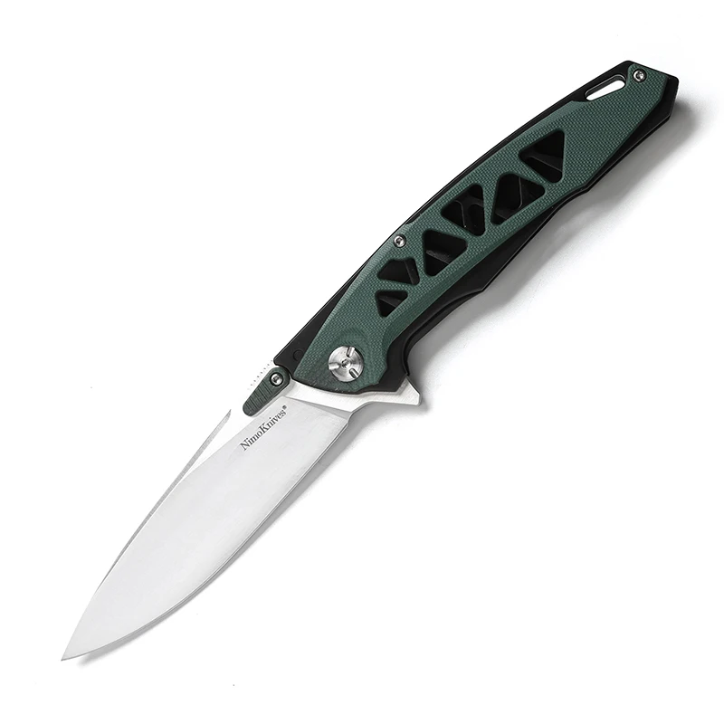 Nimoknives YGGDRASIL Флиппер складной нож G10 ручка 440C Лезвие шарика bearig Кемпинг Охота Открытый выживания Ножи edc инструменты - Цвет: Army green