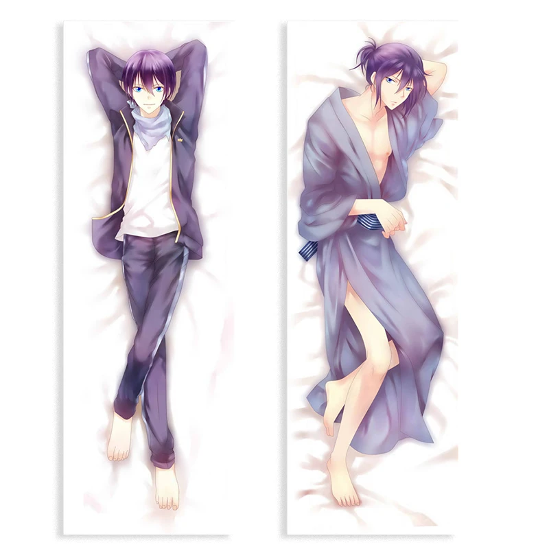 

Anime Pillow Case Cosplay Noragami Cushion Cover Hugging Body Peach Skin Pillowcase fashion Printed