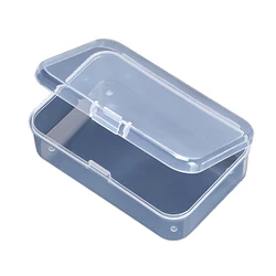 Conteneurs de stockage vides en plastique transparent, boîte avec couvercle à charnière pour l'artisanat, les bijoux, la quincaillerie, les outils et les fournitures de bureau 