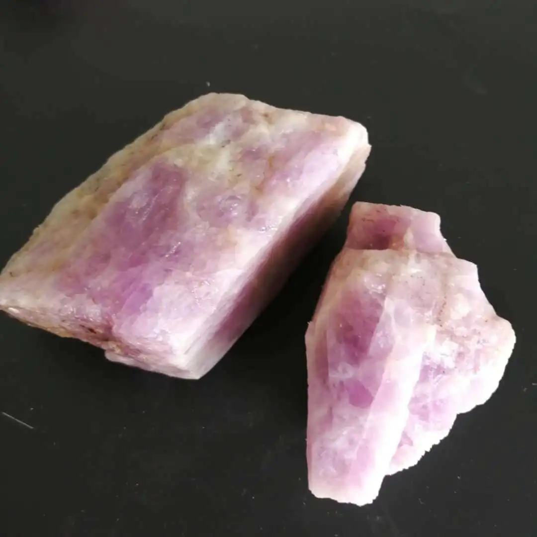 Natural Kunzite Quartz Crystal Spodumene Rough Mineral Stones Healing Decor Natural Stones and Minerals