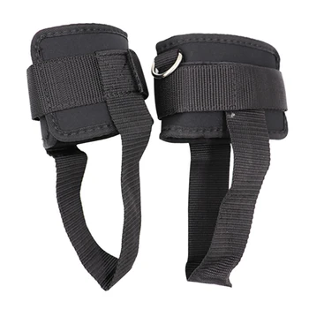 

1 Pair Ankle Straps Nylon Neoprene Leg Training Resistance Band Cover Protective Wrap For Gym Home black
