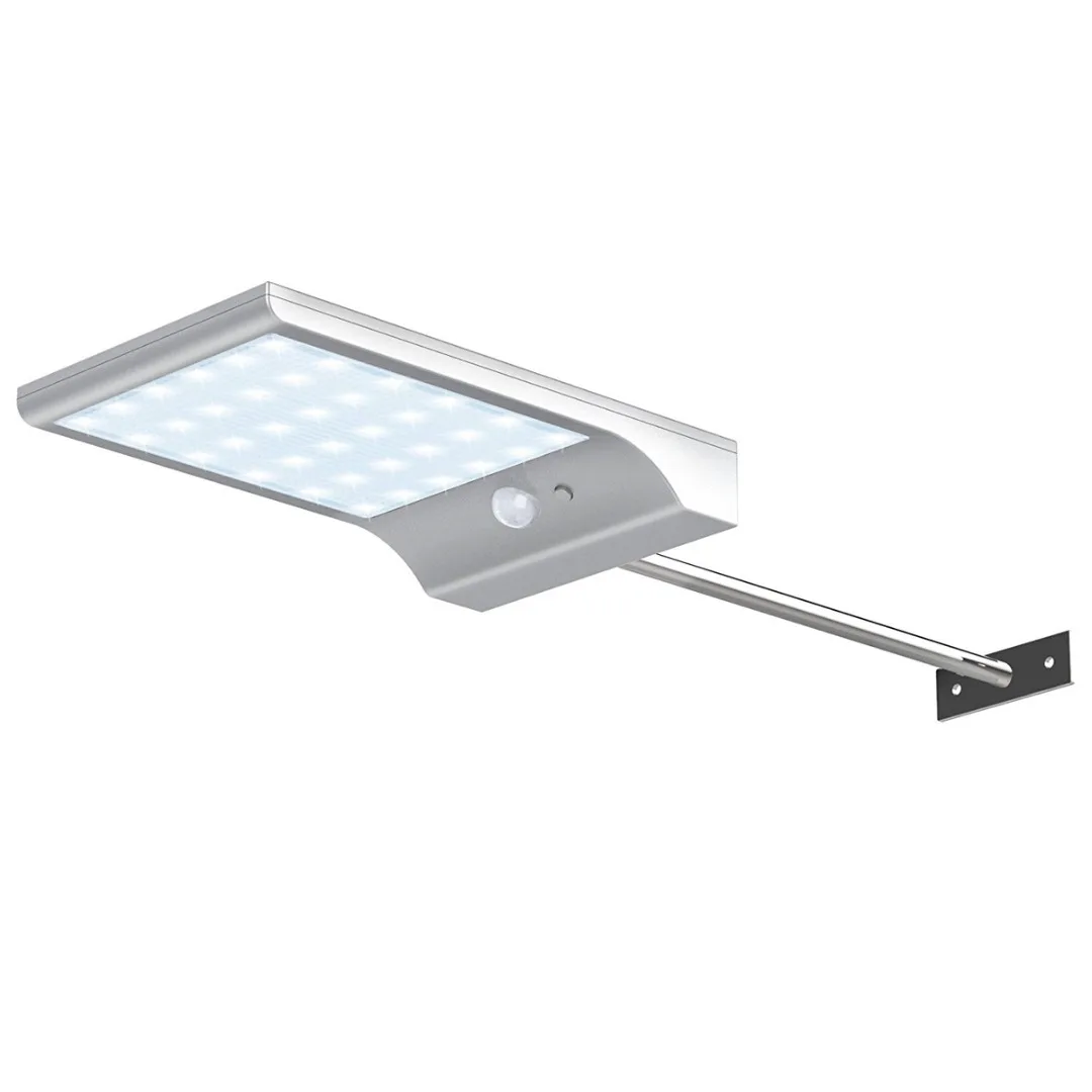 

36 LED Solar Powered Motion Sensor Lamp Outdoor Garden Security Wall Light With Over Charging Or Short Circuit Protection