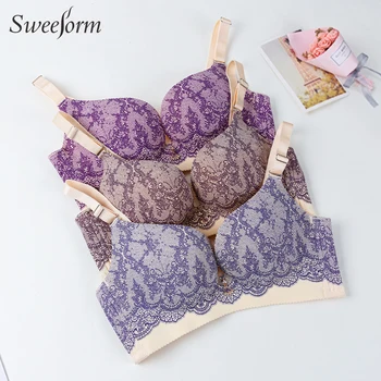 

Sweeform Deep U Cup Bras For Women Push Up Lingerie Seamless Bra Wire Free Bralette Backless Plunge Intimates Female Underwear