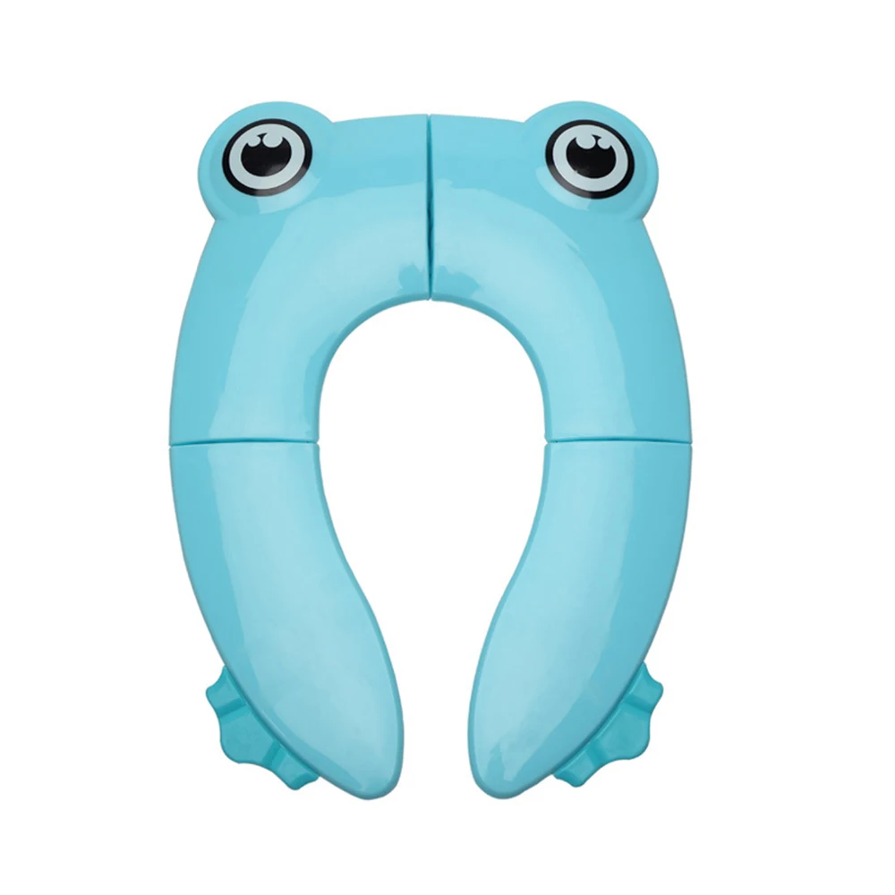 Cute Frog Baby Travel Folding Potty Seat Toddler Portable Collapsible Children Toilet Mat Children Urinal Cushion Pot Chair Mat