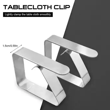 

Table Cloth Fixing Clip Stainless Steel Adjustable Tablecloth Clip Fixing Clip for Table Cover of Wedding Corridor